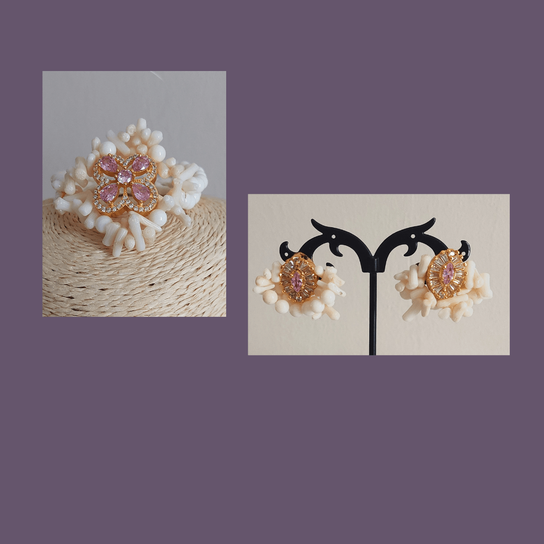 Candytuft Necklace, Bracelet and Earring Set