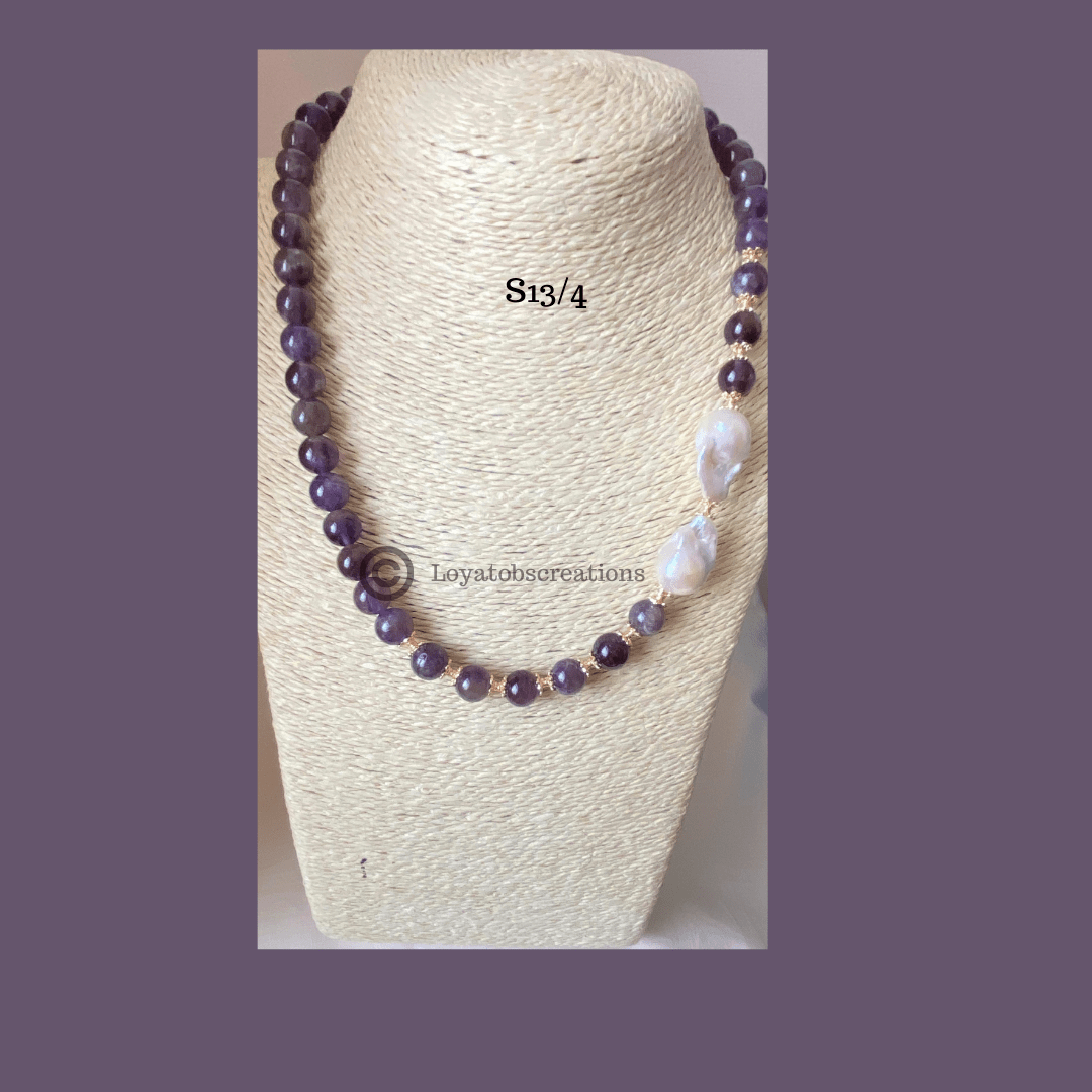 Clematis Necklace and Earring Set