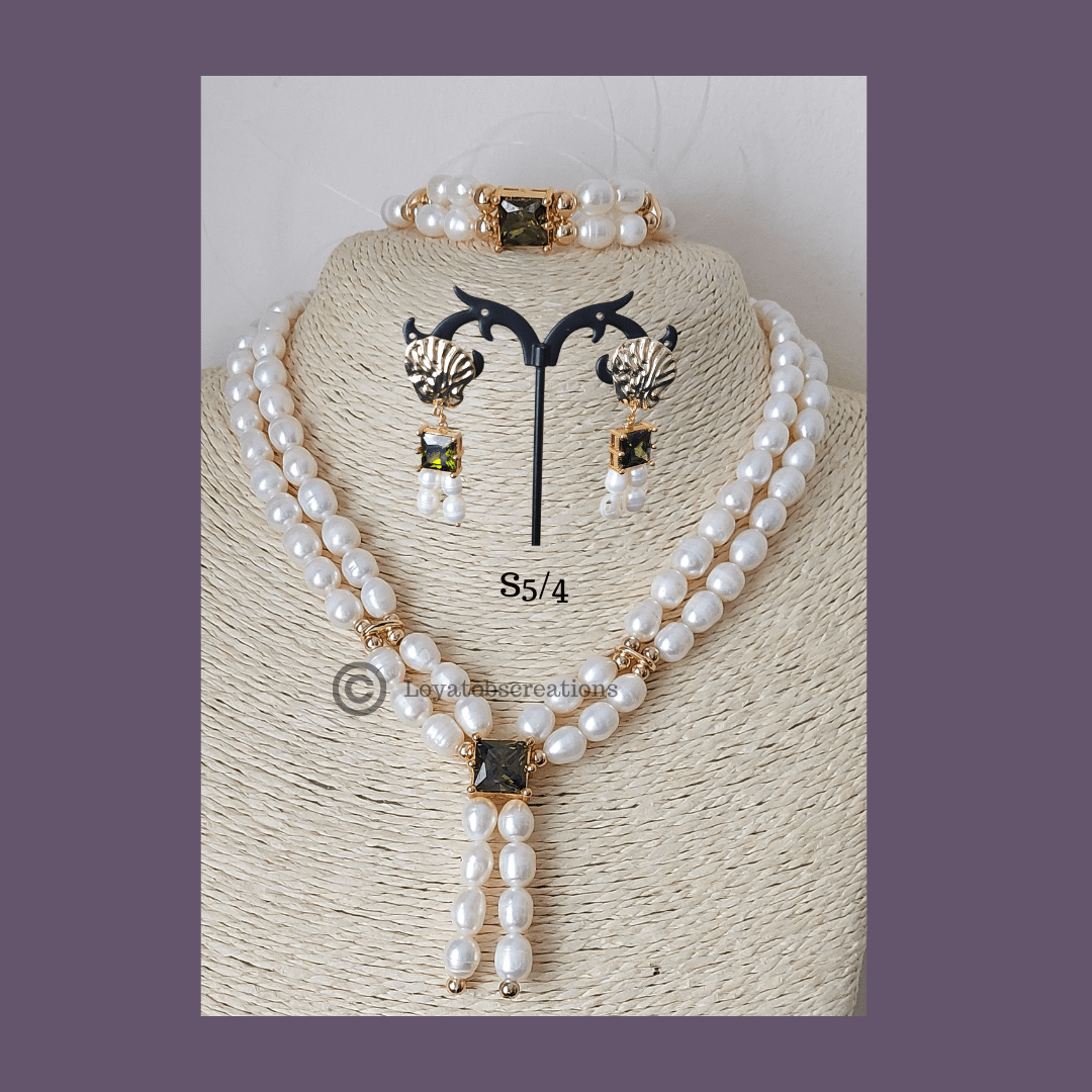 Dahlia Necklace, Bracelet and Earring Set
