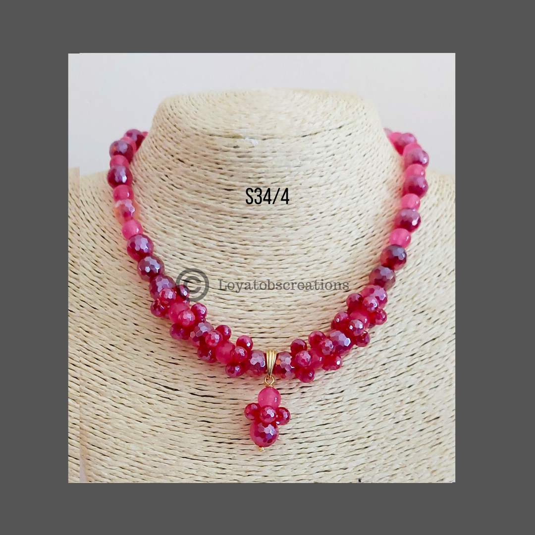 Foxglove Necklace, Bracelet and Earring Set