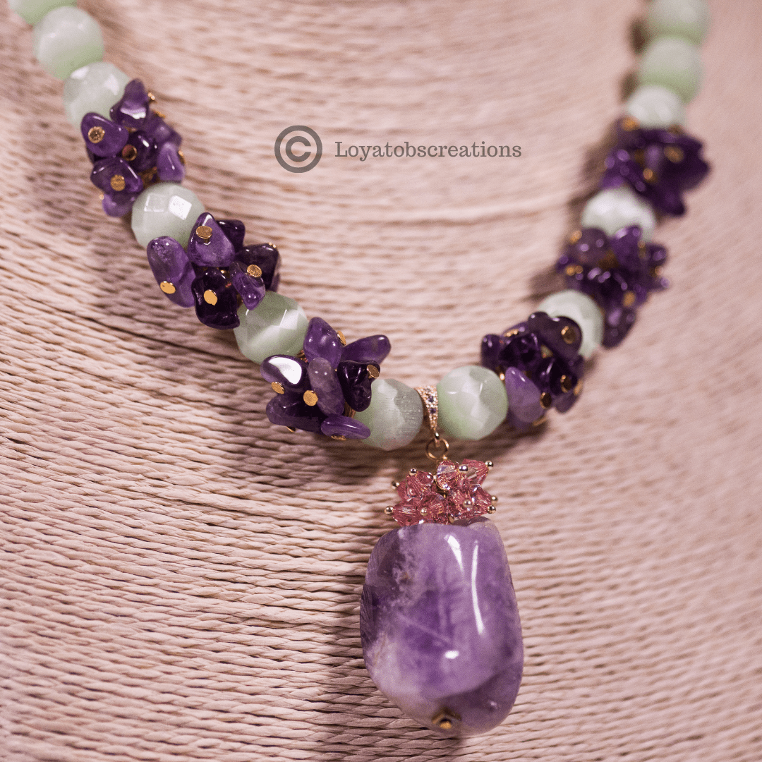 Iris Necklace and Earring Set
