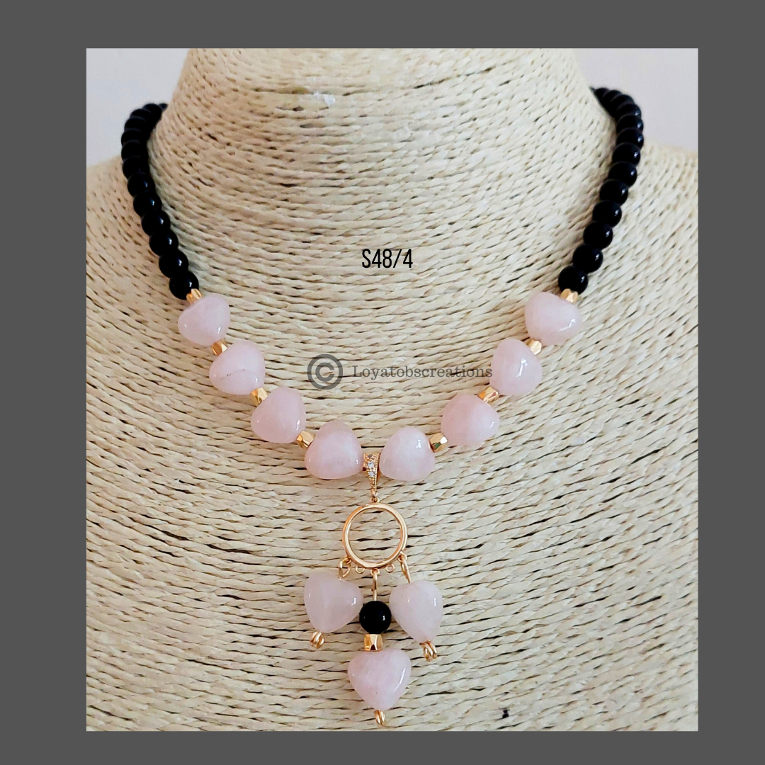 Rose of Sharon Necklace and Earring Set