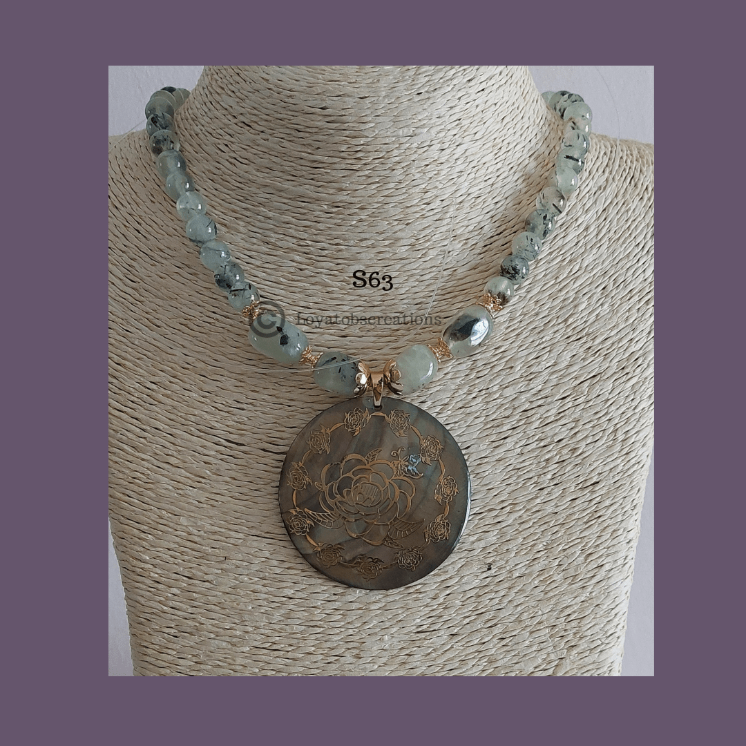 Gladiolus Necklace and Earring Set