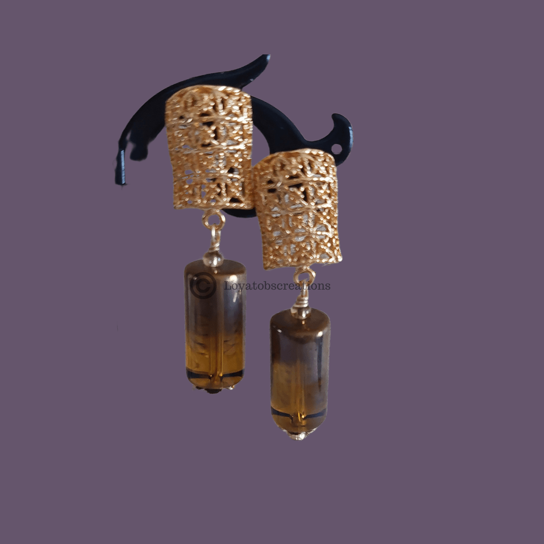 Golden Celebration Necklace and Earring Set