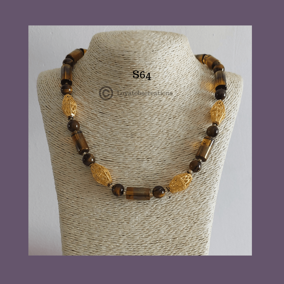 Golden Celebration Necklace and Earring Set