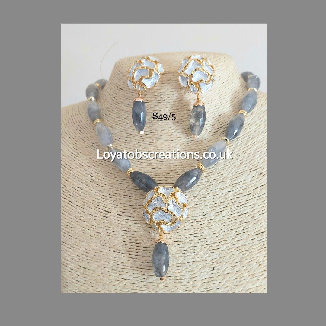 The Silver Spring Necklace and Earring Set