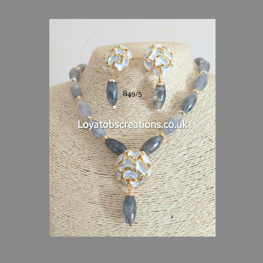The Silver Spring Necklace and Earring Set