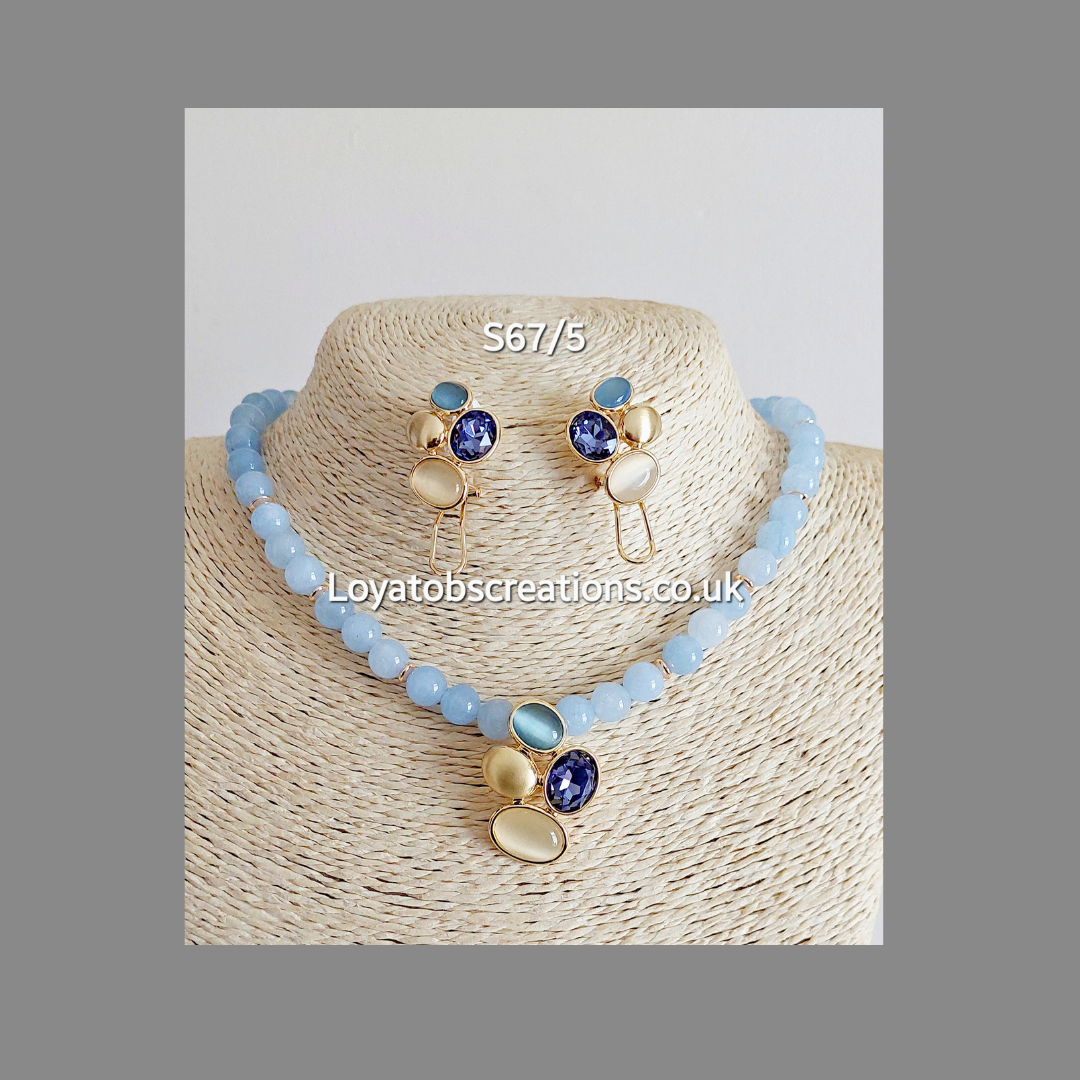 The Tweedia Necklace and Earring Set