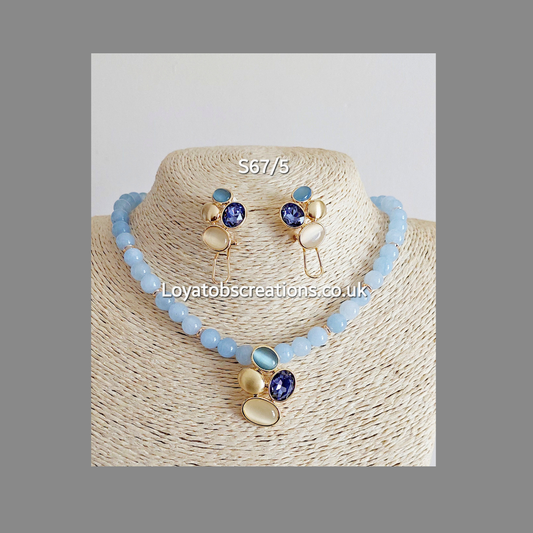 The Tweedia Necklace and Earring Set